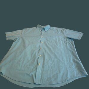 Van Heusen Classic Fit Mens Dress Shirt XL Light Blue